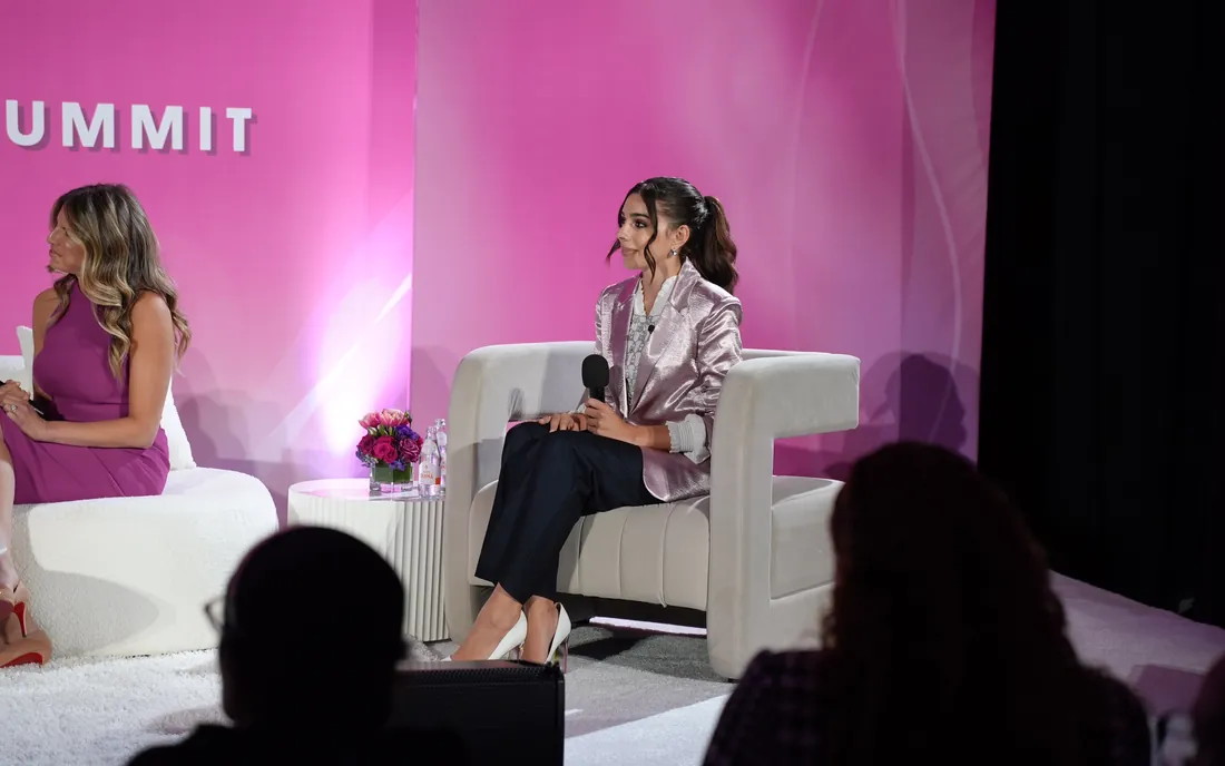 Taylor Price on a panel at TheWrap Power Women Summit
